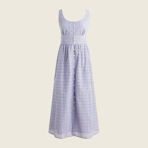 J. Crew Button-front eyelet dress in Peri Shadow - Size 2